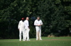 Lucas and Jez size up the wicket with the skip